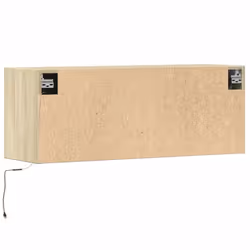 vidaXL TV Wall Cabinet with LED Floating TV Wall Unit Floating TV Cabinet - sonoma oak, 100 x 31 x 38 cm - Additional view 7