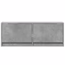 vidaXL TV Wall Cabinet with LED Floating TV Wall Unit Floating TV Cabinet - concrete grey, 100 x 31 x 38 cm - Additional view 5