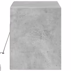 vidaXL TV Wall Cabinet with LED Floating TV Wall Unit Floating TV Cabinet - concrete grey, 100 x 31 x 38 cm - Additional view 6