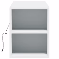 vidaXL TV Wall Cabinet with LED Lights TV Stand Floating Cabinet TV Wall Unit - white, 135 x 31 x 39.5 cm - Additional view 6