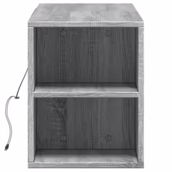vidaXL TV Wall Cabinet with LED Lights TV Stand Floating Cabinet TV Wall Unit - grey sonoma, 135 x 31 x 39.5 cm - Additional view 6