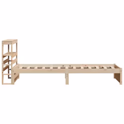 vidaXL Bed Frame with Headboard Bed 75x190 cm Small Single Solid Wood Pine - Additional view 6