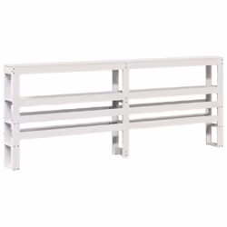 vidaXL Bed Frame with Headboard White 180x200 cm Super King Solid Wood Pine - Additional view 5