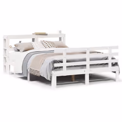 VidaXL 3306103, White, 141 cm, 2.15 m, 82 cm, 1350 x 1900 mm, 1410 x 190 x 820 mm