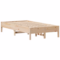 vidaXL Bed Frame with Headboard Bed Base Bedstead 120x200 cm Solid Wood Pine - Additional view 6