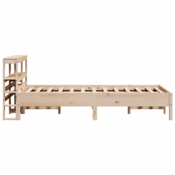vidaXL Bed Frame with Headboard Bed 75x190 cm Small Single Solid Wood Pine - Additional view 4