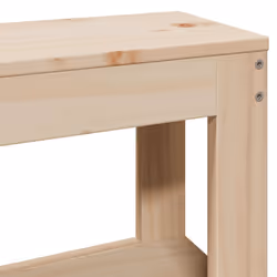 vidaXL Bed Frame with Headboard Bed Base Bedstead 200x200 cm Solid Wood Pine - natural, 200 x 200 cm - Additional view 9