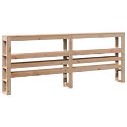 vidaXL Bed Frame with Headboard Bed 180x200 cm Super King Solid Wood Pine - Additional view 5