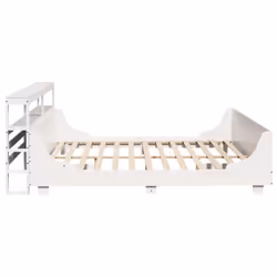 vidaXL Bed Frame with Headboard White 180x200 cm Super King Solid Wood Pine - Additional view 6