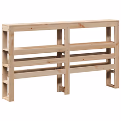 vidaXL Bed Frame with Headboard Bed Base Bedstead 160x200 cm Solid Wood Pine - Additional view 5