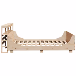 vidaXL Bed Frame with Headboard Bed Base Bedstead 140x200 cm Solid Wood Pine - Additional view 6