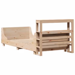vidaXL Bed Frame with Headboard Bed Base Bedstead 90x200 cm Solid Wood Pine - Additional view 7