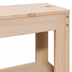 vidaXL Bed Frame with Headboard Bed Base Bedstead 200x200 cm Solid Wood Pine - natural, 140 x 190 cm - Additional view 9