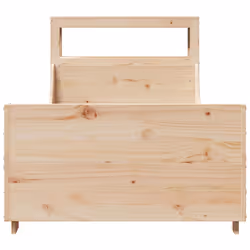 vidaXL Bed Frame with Headboard Bed 75x190 cm Small Single Solid Wood Pine