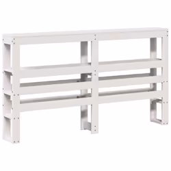 vidaXL Bed Frame with Headboard White 150x200 cm King Size Solid Wood Pine - Additional view 5