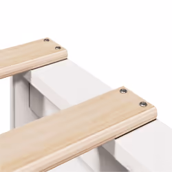 vidaXL Bed Frame with Headboard White 150x200 cm King Size Solid Wood Pine - Additional view 8