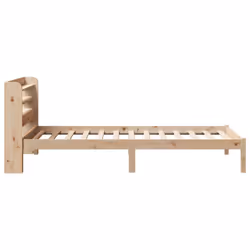 vidaXL Bed Frame with Headboard Bed 75x190 cm Small Single Solid Wood Pine - Additional view 4