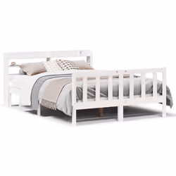 VidaXL 3306583, White, 160 cm, 2.18 m, 82 cm, 1500 x 2000 mm, 1 pc(s)