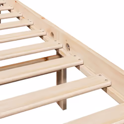 vidaXL Bed Frame with Headboard Bed Base Bedstead 120x200 cm Solid Wood Pine - Additional view 8