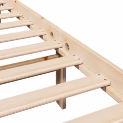 vidaXL Bed Frame with Headboard Bed Base 150x200 cm King Size Solid Wood Pine - Additional view 8