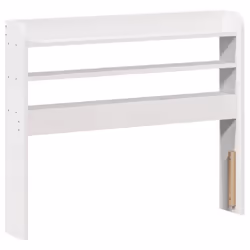 vidaXL Bed Frame with Headboard Bed Base White 100x200 cm Solid Wood Pine - Additional view 5