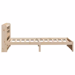 vidaXL Bed Frame with Headboard Bed 75x190 cm Small Single Solid Wood Pine - Additional view 6