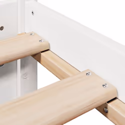 vidaXL Bed Frame with Headboard White 75x190 cm Small Single Solid Wood Pine - Additional view 9