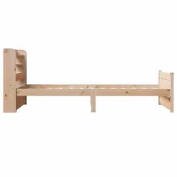 vidaXL Bed Frame with Headboard Bed 75x190 cm Small Single Solid Wood Pine - Additional view 6