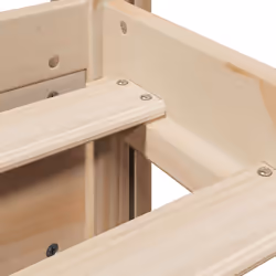 vidaXL Bed Frame with Headboard Bed 75x190 cm Small Single Solid Wood Pine - Additional view 8