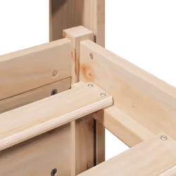 vidaXL Bed Frame with Headboard Bed Base 135x190 cm Double Solid Wood Pine - Additional view 8