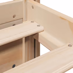 vidaXL Bed Frame with Headboard Bed Base Bedstead 90x200 cm Solid Wood Pine - Additional view 8
