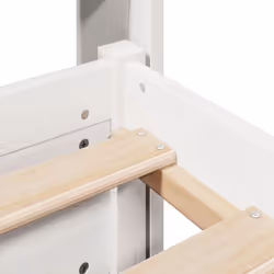 vidaXL Bed Frame with Headboard White 150x200 cm King Size Solid Wood Pine - Additional view 8