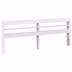 vidaXL Bed Frame with Headboard White 180x200 cm Super King Solid Wood Pine - Additional view 4