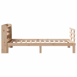 vidaXL Bed Frame with Headboard Bed Base Bedstead 90x200 cm Solid Wood Pine - Additional view 6