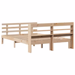 vidaXL Bed Frame with Headboard Bed Base Bedstead 120x200 cm Solid Wood Pine - Additional view 7