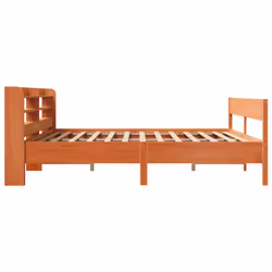 vidaXL Bed Frame & Headboard Wax Brown 180x200 cm Super King Solid Wood Pine - Additional view 4