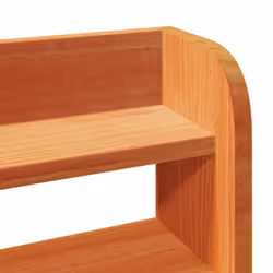 vidaXL Bed Frame with Headboard Bed Base Wax Brown 160x200 cm Solid Wood Pine - Additional view 9