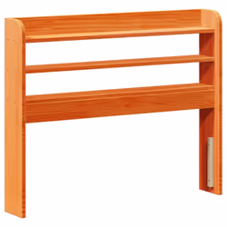 vidaXL Bed Frame & Headboard Wax Brown 75x190 cm Small Single Solid Wood Pine - Additional view 7