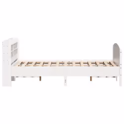 vidaXL Bed Frame with Headboard Bed Base Solid Wood Pine - 160 x 200 cm - Additional view 4
