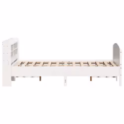 vidaXL Bed Frame with Headboard Bed Base Solid Wood Pine - 120 x 200 cm - Additional view 4