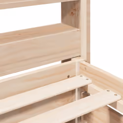 vidaXL Bed Frame without Mattress Bed Base Bedstead 200x200 cm Solid Wood Pine - Additional view 8