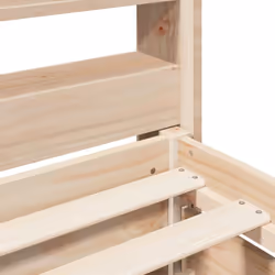 vidaXL Bed Frame without Mattress Bed Base Bedstead 90x200 cm Solid Wood Pine - Additional view 8
