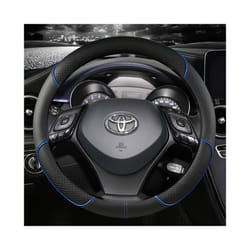 Microfiber Leather Sport Car Steering Wheel Cover For Toyota CHR C-HR High Quality Auto Accessories - BLUE