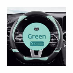 Car Steering Wheel Cover Leather Universal Carbon Fiber Pattern Anti-slip Auto Steering Wheel Protector Case 38CM Car-styling ...