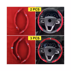 For BMW Universal Steering Wheel Cover 1 2 3 4 5 6 7 8 Series x1 x2 x3 x4 x5 x6 x7 x8 e46 e90 f10 f30 i4 iX Interior Accessories - Gray 3 PCS