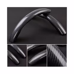 Audi Car Carbon Black Fiber steering wheel cover non-slip For Audi A1 A3 A4 A5 A6 A7 A8 Q2 Q3 Q5 Q7 Q8 Audi A Q Series Car - A5