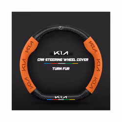 Carbon Car Steering Wheel Cover for Kia Sportage Picanto Proceed Xceed Ceed Rio Cerato Soul Stonic Carens Morning Seltos Opti ...