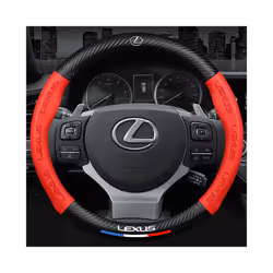 3D Embossing Car Steering Wheel Cover For Lexus GS300 ES330 ES350 NX300H ES300 IS300 GX470 RX300 IS250 GX460 CT200H NX300 GS400 - O