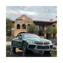 1:32 BMW M8 Alloy Car  Model Diecasts Toy Vehicles Car goods Metal Collection Miniature Toys For kid boy children - green boxed