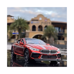 1:32 BMW M8 Alloy Car  Model Diecasts Toy Vehicles Car goods Metal Collection Miniature Toys For kid boy children - green boxed